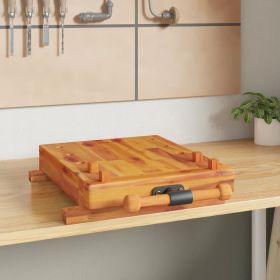Workbench Tabletop with Vice 20.5"x17.3"x3.7" Solid Wood Acacia