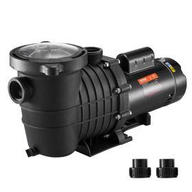 VEVOR Pool Pump 1.5HP 230V, Variable Dual Speed Pumps 1100W for Above Ground Pool, Powerful Self-priming Pump w/ Strainer Filter Basket, 5400 GPH Max.