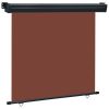 Balcony Side Awning 66.9"x98.4" Brown