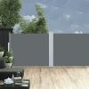 Retractable Side Awning Anthracite 55.1"x393.7"