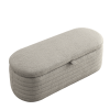 [Video] Welike Length 45.5 inchesStorage Ottoman Bench Upholstered Fabric Storage Bench End of Bed Stool with Safety Hinge for Bedroom, Living Room, E