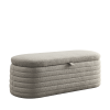 [Video] Welike Length 45.5 inchesStorage Ottoman Bench Upholstered Fabric Storage Bench End of Bed Stool with Safety Hinge for Bedroom, Living Room, E