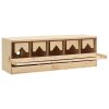 Chicken Laying Nest 5 Compartments 46.1"x13"x15" Solid Pine Wood