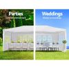 10x30' Wedding Party Canopy Tent Outdoor Gazebo with 8 Removable Sidewalls