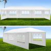 10x30' Wedding Party Canopy Tent Outdoor Gazebo with 8 Removable Sidewalls