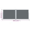 Retractable Side Awning Anthracite 55.1"x393.7"