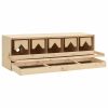 Chicken Laying Nest 5 Compartments 46.1"x13"x15" Solid Pine Wood