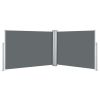 Retractable Side Awning Anthracite 47.2"x393.7"
