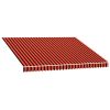 Awning Top Sunshade Canvas Orange & Brown 157.5"x118.1"