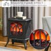 750W/1500W 17 inch Electric Fireplace Heater