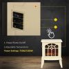 750W/1500W 18 inch Electric Fireplace Heater