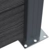 Fence Panel Set Gray 139"x73.2" WPC
