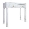 Tempered glass marble texture dressing table