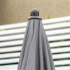 Outdoor dining table and chair package with umbrella