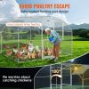 VEVOR Large Metal Chicken Coop with Run, 19.7x9.8x6.6ft, Walkin Poultry Cage for Yard with Waterproof Cover, Dome Roof Large Poultry Cage for Hen Hous