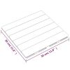 Decking Tiles 20 pcs 11.8"x11.8" Solid Wood Teak Vertical Pattern