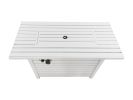 Living Source International 25" H x 42" W Outdoor Fire Pit Table with Lid