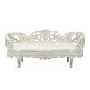 ACME Adara BENCH Pearl White PU & Antique White Finish BD01253