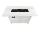 Living Source International 25" H x 42" W Outdoor Fire Pit Table with Lid