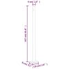 Patio Retractable Side Awning 236.2"x63" Cream