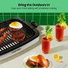 Smokeless Indoor Electric Grill, Adjustable Temperature Control, Dishwasher-Safe Parts