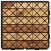 Decking Tiles 20 pcs 11.8"x11.8" Solid Wood Teak Vertical Pattern