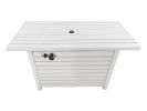 Living Source International 25" H x 42" W Outdoor Fire Pit Table with Lid