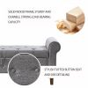 62" Bedroom Tufted Button Storage Bench, Linen Upholstered Ottoman, Window Bench, Rolled Arm Design for Bedroom, Living Room, Foyer (Beige)