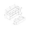 ID USA 223075 Shoe Bench White