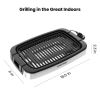 Smokeless Indoor Electric Grill, Adjustable Temperature Control, Dishwasher-Safe Parts