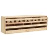 Chicken Laying Nest 5 Compartments 46.1"x13"x15" Solid Pine Wood