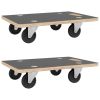 Dolly Trolleys 2 pcs Rectangular 19.7"x13.8"x4.5"