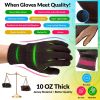 300 Pack Brown Jersey Gloves for Women 9" 1/2 Reusable Washable Glove with Elastic Knit Wrist. Cotton Polyester Gloves 10 Oz Plain Breathable Gloves I