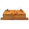 Workbench Tabletop with Vice 20.5"x17.3"x3.7" Solid Wood Acacia