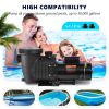 VEVOR Pool Pump 1.5HP 230V, Variable Dual Speed Pumps 1100W for Above Ground Pool, Powerful Self-priming Pump w/ Strainer Filter Basket, 5400 GPH Max.