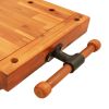 Workbench Tabletop with Vice 20.5"x17.3"x3.7" Solid Wood Acacia