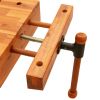 Workbench Tabletop with Vice 20.5"x17.3"x3.7" Solid Wood Acacia