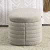 [Video] Welike Length 45.5 inchesStorage Ottoman Bench Upholstered Fabric Storage Bench End of Bed Stool with Safety Hinge for Bedroom, Living Room, E