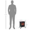 750W/1500W 17 inch Electric Fireplace Heater