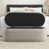 [Video] Welike Length 45.5 inchesStorage Ottoman Bench Upholstered Fabric Storage Bench End of Bed Stool with Safety Hinge for Bedroom, Living Room, E