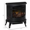 1500W 22" Electric Fireplace,Black