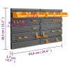 Tool Wall 25.4"x15.2" 26 Tool Holders PP