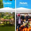 10x30' Wedding Party Canopy Tent Outdoor Gazebo with 8 Removable Sidewalls
