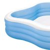 Inflatable Beach Wave Swim Center Family Pool, 90" x 90" x 22"