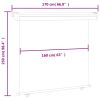 Balcony Side Awning 66.9"x98.4" Brown
