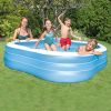 Inflatable Beach Wave Swim Center Family Pool, 90" x 90" x 22"