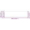 Patio Retractable Side Awning 236.2"x63" Cream