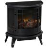 1500W 22" Electric Fireplace,Black