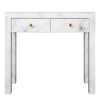 Tempered glass marble texture dressing table