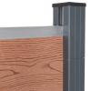 Fence Panel Set Brown 70.9"x73.2" WPC